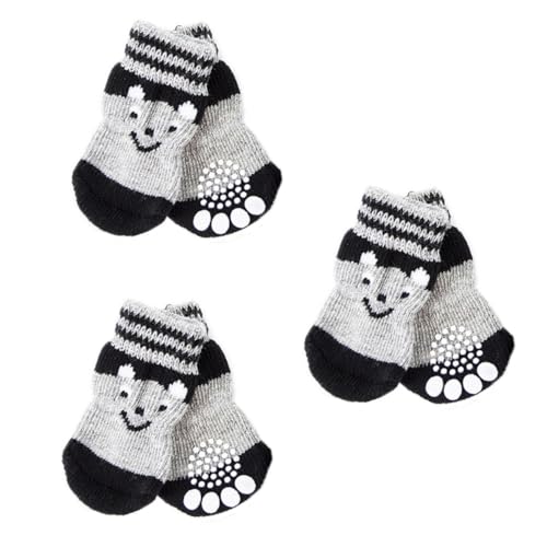 SUPVOX 3 Paare Hundesocken aus Baumwolle mit Rutsch Sohle Weiche Pfotenschützer für Kleine und Mittlere Hunde Warme Bequeme Haustier Socken für Drinnen und Glatte Böden SUPVOX 3 Paare Hundesocken aus Baumwolle mit Rutsch Sohle Weiche Pfotenschützer für Kleine und Mittlere Hunde Warme Bequeme Haustier Socken für Drinnen und Glatte Böden von Supvox