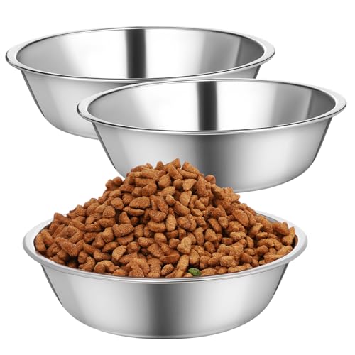 SUPVOX 3 Stück Katzennapf Leichte Langlebige Futterschalen für Katzen und Hunde Große Öffnung für Befüllen und Reinigen Platzsparend und Vielseitig für Trockenfutter und Wasser Geeignet von Supvox