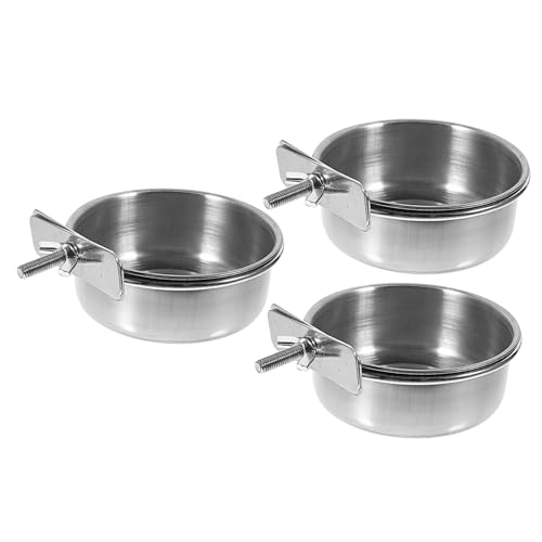 SUPVOX 3 Stück Papageien Futterbecher Teiliges Vogel Futter und Wassernapf zum Aufhängen im Käfig Rostfrei Leicht zu Reinigen Geeignet für Nymphensittiche und Sittiche SUPVOX 3 Stück Papageien Futterbecher Teiliges Vogel Futter und Wassernapf zum Aufhängen im Käfig Rostfrei Leicht zu Reinigen Geeignet für Nymphensittiche und Sittiche von Supvox