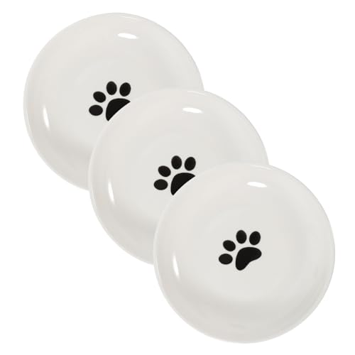 SUPVOX 3 Stück Teiliges Katzennapf Flach aus Langlebiger Keramik mit Rutschfestem Silikonboden Gesundheitsförderndes Design für Nassfutter und Welpen Stilvoll und für Katzenfutter SUPVOX 3 Stück Teiliges Katzennapf Flach aus Langlebiger Keramik mit Rutschfestem Silikonboden Gesundheitsförderndes Design für Nassfutter und Welpen Stilvoll und für Katzenfutter von Supvox
