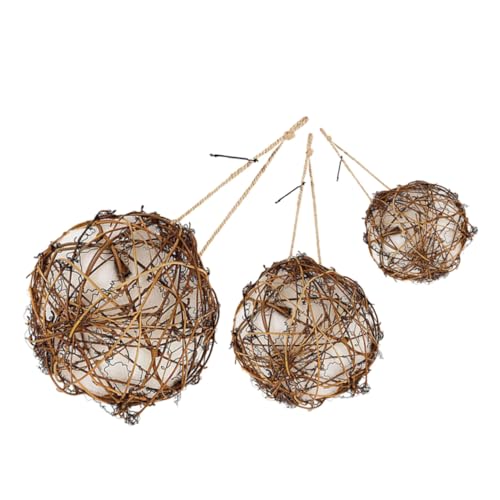 SUPVOX 3 Stück Teiliges Nistmaterial Kugel Nisthalter aus Natürlichen Materialien für Garten DIY Vogelhaus Zubehör Sichere Vogel Nistplätze für Außenbereich und Terrasse SUPVOX 3 Stück Teiliges Nistmaterial Kugel Nisthalter aus Natürlichen Materialien für Garten DIY Vogelhaus Zubehör Sichere Vogel Nistplätze für Außenbereich und Terrasse von Supvox