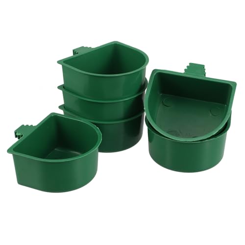 SUPVOX 30 Stück Teiliges Vogelkäfig Futterbecher mit Klammer aus Kunststoff Kleine Hängende Futter Wasserschalen für Papageien Sittiche Wellensittiche Einfache Reinigung Vielseitig für von Supvox