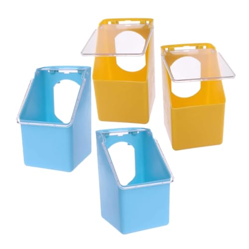 SUPVOX 4 Stück Teiliges Vogelkäfig Futterstation mit Deckel Transparente Futter Trinkschalen Vielseitige Hängeschalen für Tauben Papageien Kanarienvögel und Kleinvögel Leicht zu Reinigen SUPVOX 4 Stück Teiliges Vogelkäfig Futterstation mit Deckel Transparente Futter Trinkschalen Vielseitige Hängeschalen für Tauben Papageien Kanarienvögel und Kleinvögel Leicht zu Reinigen von Supvox