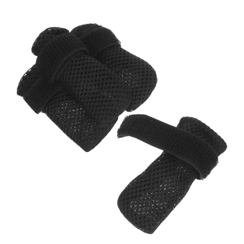 SUPVOX 4 Stück rutschfeste Weiche Katzenschuhe und Hundeschutzstiefel für Sicheren Badespaß Kratzfestes Design für Nagelpflege Warme Leichte Pfotenschutzüberzüge Schwarz von Supvox