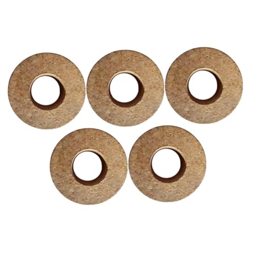 SUPVOX 5 Stück Hydroponische Vase -Kappe Hydroponische Vasendeckel Hydroponischer Schüsseltopf Desktop-Pflanzgefäß Deckel für Hydrokultur-Pflanzgefäße Hydroponik -Vase hölzern Light Brown von Supvox