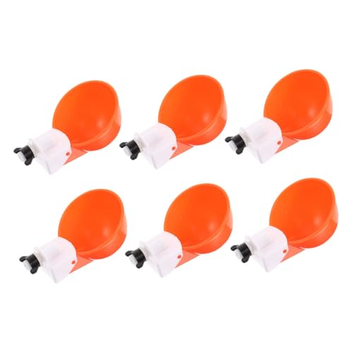 SUPVOX 6 Stück Automatische Geflügeltränke Hühner Wasserschalen Wasserspender für Hühner Tauben Vögel Abnehmbar Leicht zu Reinigen Selbstregulierend Wasserversorgung Geeignet für von Supvox