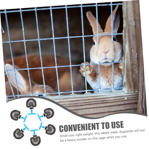 SUPVOX 6 Stück Automatische Trinknäpfe für Kaninchen aus Edelstahl und Bissfestes Trinkzubehör für Kleintiere Leicht zu Installieren Sicherer Käfighalter für Hasenstall und Nagertränke SUPVOX 6 Stück Automatische Trinknäpfe für Kaninchen aus Edelstahl und Bissfestes Trinkzubehör für Kleintiere Leicht zu Installieren Sicherer Käfighalter für Hasenstall und Nagertränke von Supvox