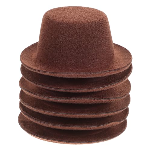 SUPVOX 6 Stück Teiliges Cowboyhut für Haustiere Niedliche Kleine Hundemütze aus Filz Tragbar für Party Fotoshooting Fasching und Festliche Dekoration Passend für Katzen und Kleine Hunde von Supvox
