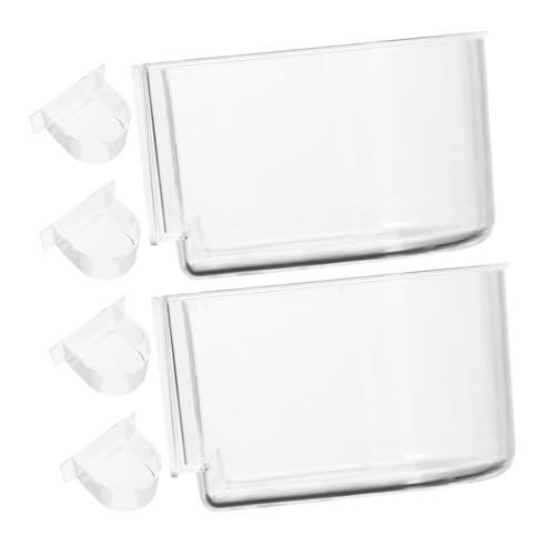 SUPVOX 6 Stück Vogelfutterspender Halterung Robuste Futterboxen für Vögel Transparent für Wellensittiche und Kleine Vögel Einfache für Vogelkäfige SUPVOX 6 Stück Vogelfutterspender Halterung Robuste Futterboxen für Vögel Transparent für Wellensittiche und Kleine Vögel Einfache für Vogelkäfige von Supvox