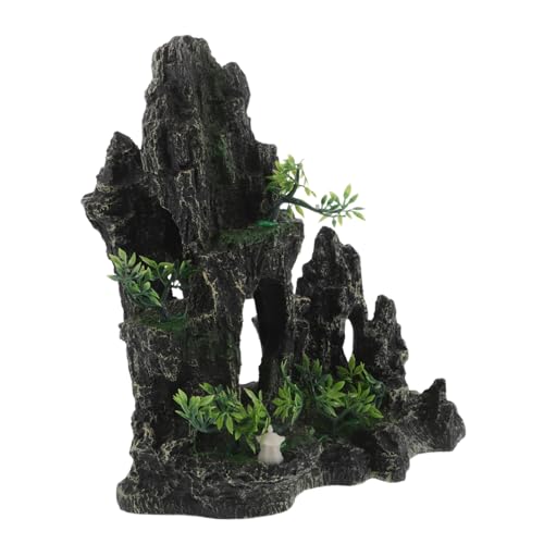 SUPVOX Aquarium Dekoration Resin Stein Höhle für Garnelen und Fische Sichere Versteckstelle Aquarium Landschaft Künstliche Felsen Deko für Fisch Garnelentank SUPVOX Aquarium Dekoration Resin Stein Höhle für Garnelen und Fische Sichere Versteckstelle Aquarium Landschaft Künstliche Felsen Deko für Fisch Garnelentank von Supvox