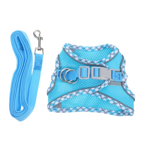 SUPVOX Ausbruchsicheres Katzen Geschirr Reflektierendem Verstellbares XXS katzenweste Geschirr für Kätzchen Bequemes und Leichtes Katzengeschirr für Kleine Haustiere von Supvox