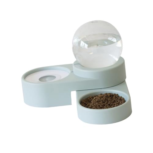 SUPVOX Automatischer Doppelter Wasserspender für Hunde und Katzen Auslaufsicheres Design Glatte Oberfläche Sicherer Haustiertrinker Praktischer Futterspender für Zuhause und Tierladen von Supvox