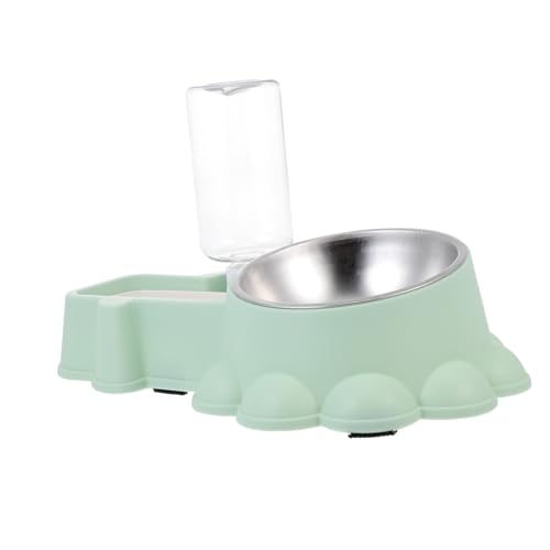 SUPVOX Automatischer Edelstahl Hundenapf Futter Wasserspender Transparentes Design Sicherer Trinknapf für Hunde und Katzen Praktisch für Zuhause und Tierbedarf von Supvox