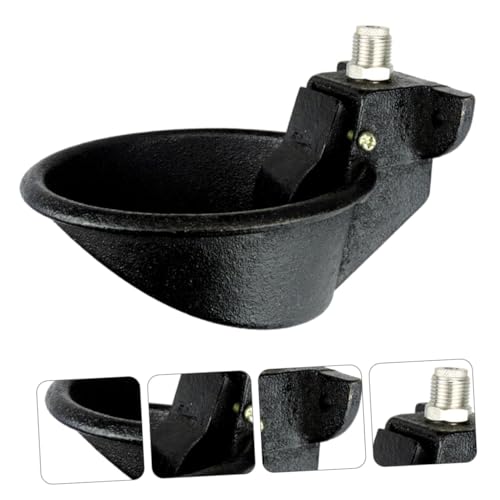 SUPVOX Automatischer Tränkebecken aus Gusseisen für Schweine Großer Wasserspender mit Glatter Oberfläche Kippsicherer Wassernapf für Haus Bauernhof Praktisches Trinktool für Tiere von Supvox