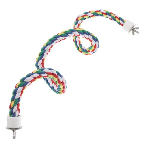 SUPVOX Buntes Baumwoll Kletterseil für Papageien Sitzstange Vogelspielzeug für Käfige Geeignet für Wellensittiche Nymphensittiche und Andere Vögel Fördert Klettern und Schaukeln SUPVOX Buntes Baumwoll Kletterseil für Papageien Sitzstange Vogelspielzeug für Käfige Geeignet für Wellensittiche Nymphensittiche und Andere Vögel Fördert Klettern und Schaukeln von Supvox