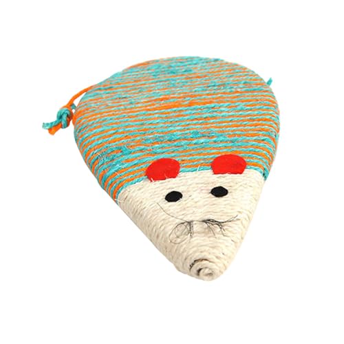 SUPVOX Buntes Katzenkratzbrett mit Mäuse Design Kreative Kratzpappe für Katzen Platzsparendes Katzenspielzeug zur Krallenpflege Robustes Material Schützt Möbel Zufällige von Supvox