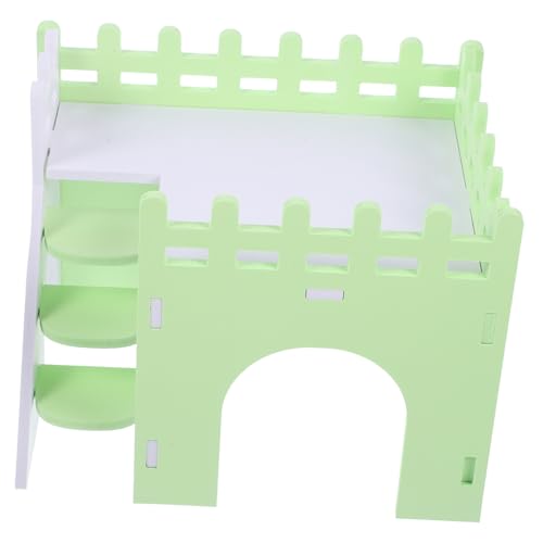 SUPVOX Buntes Kleines Versteck mit Rampe für Hamster Meerschweinchen und Kleintiere als Rückzugsort und Spieltunnel Geeignet für Hamster Meerschweinchen Eichhörnchen und Kleine Nager von Supvox