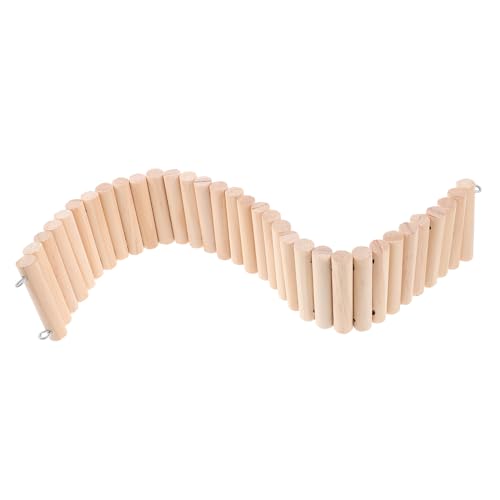 Supvox Holz-kletterleiter Für Kleintiere Flexibles Spielzeug Für Hamster Meerschweinchen Chinchillas Und Mehr Einfach Zu Montieren Für Käfige Und Spielplätze von Supvox