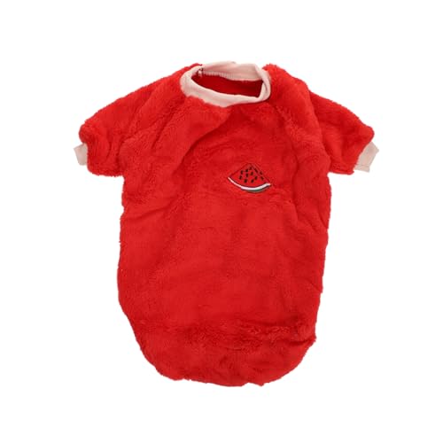 SUPVOX Cotton Hundemantel mit Obstmuster Warme Winterkleidung für Kleine bis Große Hunde Langlebiges Material Waschbar und Wiederverwendbar für Partys und Feiertage von Supvox