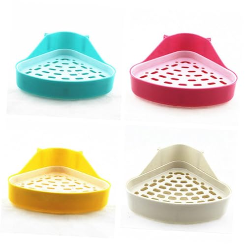 SUPVOX Dreieckige Kleintier Toilette mit Doppellagendesign Platzsparend Kleine für Kaninchen Chinchillas Frettchen und Meerschweinchen Einfach zu Reinigen für Haustier Zufällige Farbe SUPVOX Dreieckige Kleintier Toilette mit Doppellagendesign Platzsparend Kleine für Kaninchen Chinchillas Frettchen und Meerschweinchen Einfach zu Reinigen für Haustier Zufällige Farbe von Supvox
