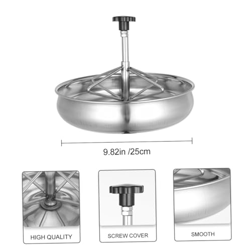 SUPVOX Edelmetall Futtertrog für Schweine Futterautomat mit Verdicktem Design aus Rostfreiem Material Praktischer Napf für Ferkel und Kleintiere Langlebig und Auslaufsicher für Geflügel SUPVOX Edelmetall Futtertrog für Schweine Futterautomat mit Verdicktem Design aus Rostfreiem Material Praktischer Napf für Ferkel und Kleintiere Langlebig und Auslaufsicher für Geflügel von Supvox