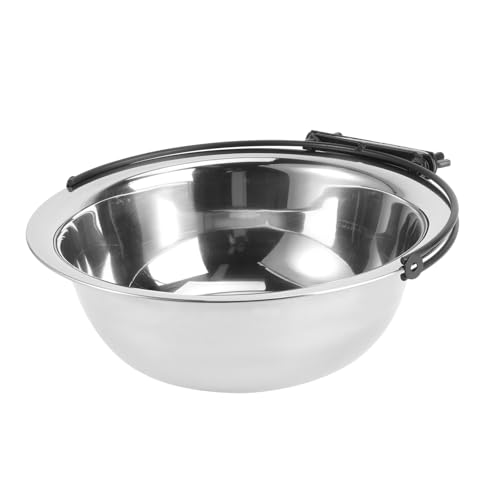 SUPVOX Edelstahl Hängeschüssel für Hunde Katzen Kleintiere Käfig Napf Futter Wasserschale Sicher Praktisch Leicht zu Reinigen Geeignet für Kleine und Mittelgroße Haustiere von Supvox