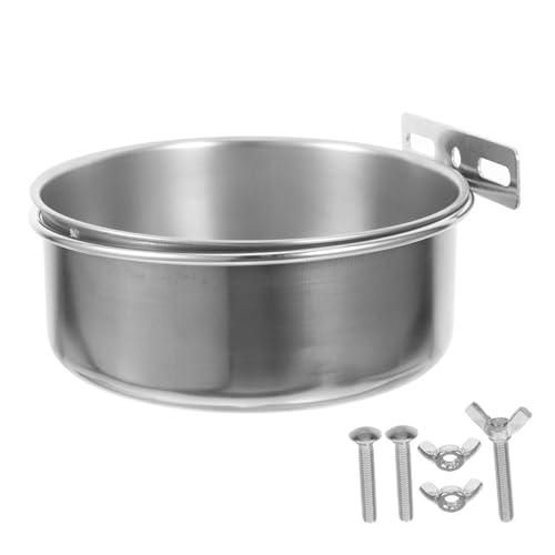 SUPVOX Edelstahl Vogelfutternapf mit Rutschfestem Boden und Halterung Vielseitige Futter und Wasserschale für Papageien Sittiche Nymphensittiche Conure und Kleine Vögel Langlebig SUPVOX Edelstahl Vogelfutternapf mit Rutschfestem Boden und Halterung Vielseitige Futter und Wasserschale für Papageien Sittiche Nymphensittiche Conure und Kleine Vögel Langlebig von Supvox