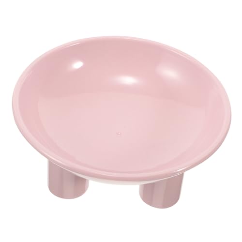 SUPVOX Erhöhter Katzenfutternapf mit Schrägem Design Ergonomisch Langlebiges Kunststoff Glatte Oberfläche Leicht zu Reinigen für Katzen Kätzchen und Kleine Hunde Rosa von Supvox