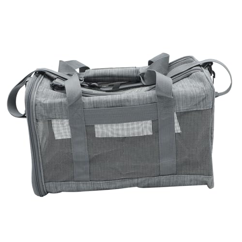 SUPVOX Faltbare Atmungsaktive Haustiertragetasche für Kleine Hunde und Katzen Kompakt Leicht mit Mehreren Taschen Moderne Graue Tragetasche für Unterwegs Platzsparend und Praktisch SUPVOX Faltbare Atmungsaktive Haustiertragetasche für Kleine Hunde und Katzen Kompakt Leicht mit Mehreren Taschen Moderne Graue Tragetasche für Unterwegs Platzsparend und Praktisch von Supvox