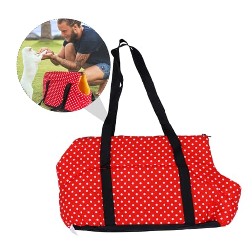 SUPVOX Großer Roter Haustier Rucksack aus Atmungsaktivem und Verschleißfestem Material Faltbare Schulter Tragetasche für Hunde Bequeme Links und Rechtsseitige Nutzung für Outdoor und SUPVOX Großer Roter Haustier Rucksack aus Atmungsaktivem und Verschleißfestem Material Faltbare Schulter Tragetasche für Hunde Bequeme Links und Rechtsseitige Nutzung für Outdoor und von Supvox