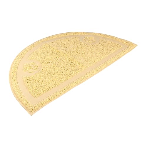SUPVOX Halbkreis Katzenstreumatte PVC Haustierunterlage Für Katzen Und Kreatives Design rutschfest Zu Reinigen Für Futter SUPVOX Halbkreis Katzenstreumatte PVC Haustierunterlage Für Katzen Und Kreatives Design rutschfest Zu Reinigen Für Futter von Supvox