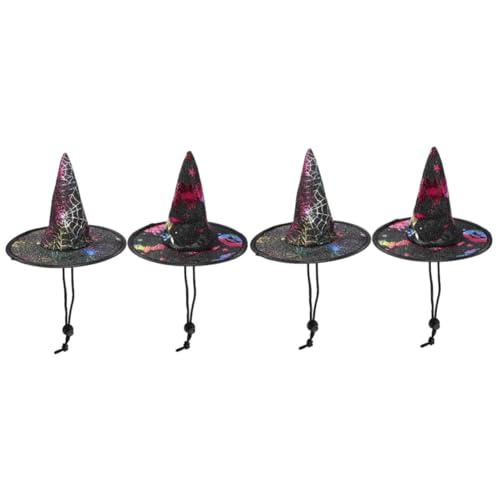 SUPVOX Halloween-Haustier-Partyhüte, atmungsaktiv, Dekoration für Katzen, Hunde, lustige Foto-Requisite für Festivals, Versammlungen, komfortables, hautfreundliches Design, 4 Stück SUPVOX Halloween-Haustier-Partyhüte, atmungsaktiv, Dekoration für Katzen, Hunde, lustige Foto-Requisite für Festivals, Versammlungen, komfortables, hautfreundliches Design, 4 Stück von Supvox