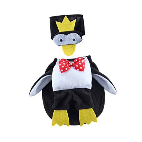 Supvox Pinguin-hundeumhang Für Welpen Katzenbekleidung Halloween-umhang Cosplay-Kleidung Party-katzenkleidung Haustier-Anzug Bequemer Mantel Für Fotoshootings Und Besondere Anlässe von Supvox