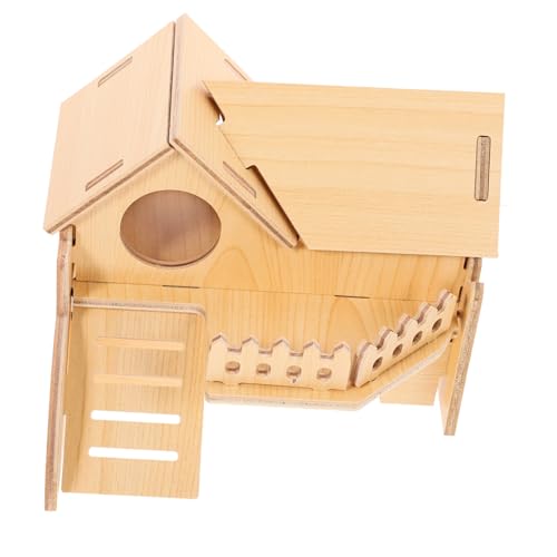 SUPVOX Hamster Holzhaus Kleintier Versteck Haus aus Holz für Hamster und Ratten Kuscheliger Schlafplatz Ruhiges Nest für Kleintiere im Innenkäfig SUPVOX Hamster Holzhaus Kleintier Versteck Haus aus Holz für Hamster und Ratten Kuscheliger Schlafplatz Ruhiges Nest für Kleintiere im Innenkäfig von Supvox