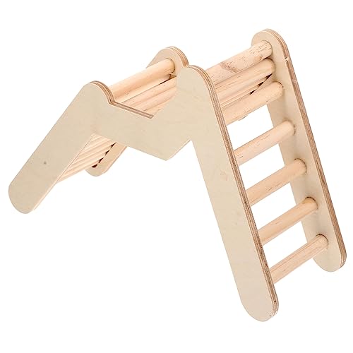 SUPVOX Hamster Kletterleiter aus Holz Kleines Käfigspielzeug für Zwerghamster und Kleine Nager Robustes Platzsparendes Spielgerät für Artgerechtes Klettern und Beschäftigung von Supvox