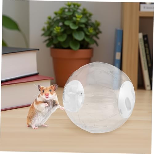 SUPVOX Hamster Sports Ball Transparent Kunststoff Laufspielzeug für Kleine Haustiere Wie Hamster und Eichhörnchen mit Belüftetem Geräuscharmem Aktivitätsrad SUPVOX Hamster Sports Ball Transparent Kunststoff Laufspielzeug für Kleine Haustiere Wie Hamster und Eichhörnchen mit Belüftetem Geräuscharmem Aktivitätsrad von Supvox