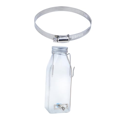 SUPVOX Hamster Trinkflasche Hängend Auslaufsicher Kleintier Wasserflasche für Kaninchen und Hamster mit Befestigungsring Geräuschloses Design zur Sauberen Wasserversorgung von Supvox