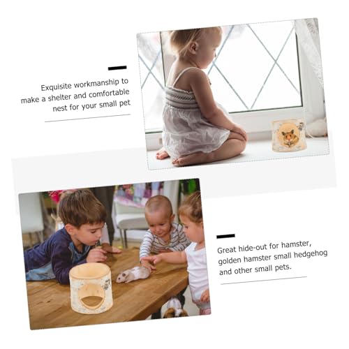 SUPVOX Hamster Versteck aus Weißbirkenholz Kleines Hamsterloch als Klettertunnel und Dekorativer Unterschlupf für Zwerghamster und Chinchillas Langlebiges Handgefertigtes Nagetier SUPVOX Hamster Versteck aus Weißbirkenholz Kleines Hamsterloch als Klettertunnel und Dekorativer Unterschlupf für Zwerghamster und Chinchillas Langlebiges Handgefertigtes Nagetier von Supvox