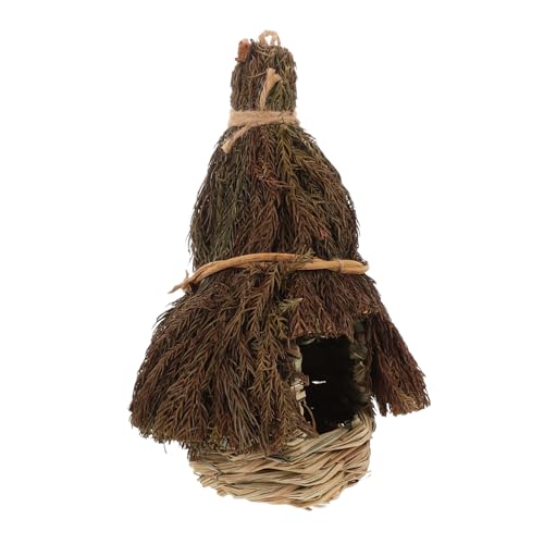 Supvox Geflochtenes Vogelnest Aus Gras Für Draußen Hängendes Nisthaus Für Kleine Vögel Wie Taschenfinken Und Kanarienvögel Natürliche Gartendekoration Mit Handgewebter Struktur von Supvox