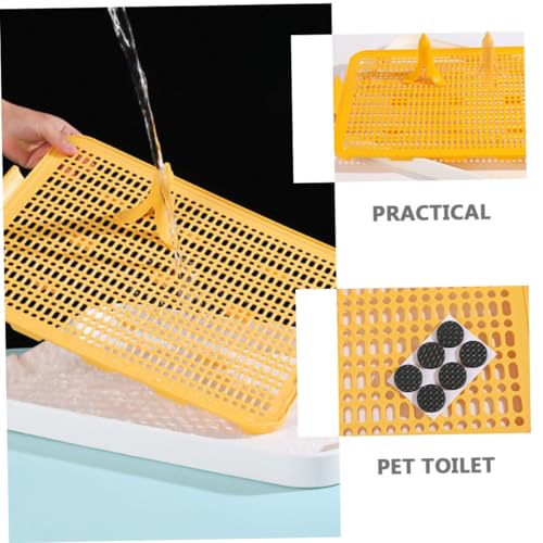 SUPVOX Haushalt Hundetoilette Welpentoilette mit Urinauffangtray Robust Hygienisch für Welpentraining und Sauberes Hundeklo zu Hause Praktisches Trainingspad Halter Zubehör SUPVOX Haushalt Hundetoilette Welpentoilette mit Urinauffangtray Robust Hygienisch für Welpentraining und Sauberes Hundeklo zu Hause Praktisches Trainingspad Halter Zubehör von Supvox