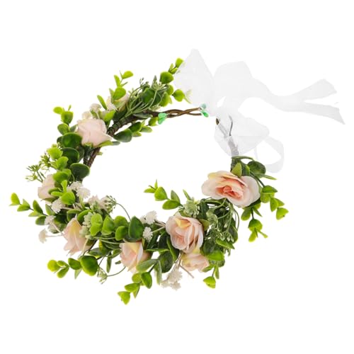 SUPVOX Hochwertiger Verstellbarer Hundehalsband Blumenkranz für Hochzeiten Leichtes Atmungsaktives Haustierfoto-Accessoire als Welpen-hochzeitsoutfit und Stilvolle Foto-Requisite von Supvox