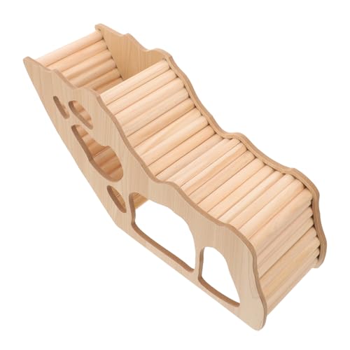 SUPVOX Holz Hamsterhaus mit Tunnel Langlebiges Kleintierversteck Sicherer Rückzugsort für Hamster Meerschweinchen und Kleine Nager Gemütliches Versteck Schlafen und Entspannen von Supvox