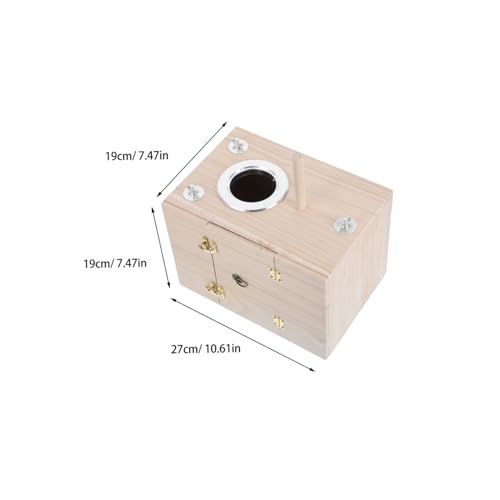 Supvox Holz Vogel Brutkasten Nistkasten für Wellensittiche Zebrafinken und Singvögel Großes Natur Holz Bird Holder Nistplatz zum Bemalen Sicherer Nistkasten für Garten und Vogelzucht Supvox Holz Vogel Brutkasten Nistkasten für Wellensittiche Zebrafinken und Singvögel Großes Natur Holz Bird Holder Nistplatz zum Bemalen Sicherer Nistkasten für Garten und Vogelzucht von Supvox