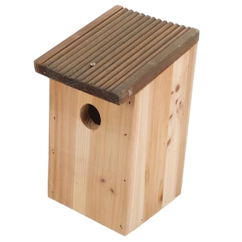 SUPVOX Holz Vogelhaus für Kleine Vögel Outdoor Nistkasten für Papageien und Kanarienvögel Dekorative Vogelunterkunft für Garten Balkon und SUPVOX Holz Vogelhaus für Kleine Vögel Outdoor Nistkasten für Papageien und Kanarienvögel Dekorative Vogelunterkunft für Garten Balkon und von Supvox