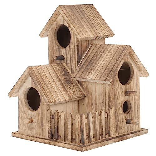 SUPVOX Holz Vogelhaus für Wellensittiche Nistplatz für Vögel Wetterfestes Design für Nesting und Geeignet für Papageien und Hummingbirds von Supvox
