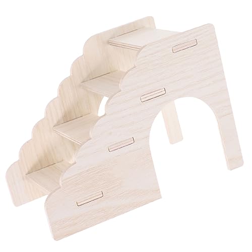 SUPVOX Holzleiterspielzeug Hamsterspielzeug Hamsterstamm Kletterleiter Für Kleintiere Spielplatz Kletterleiter Für Haustiere Hamsterkäfige Zubehör Für Hamsterkäfige Plattform von Supvox