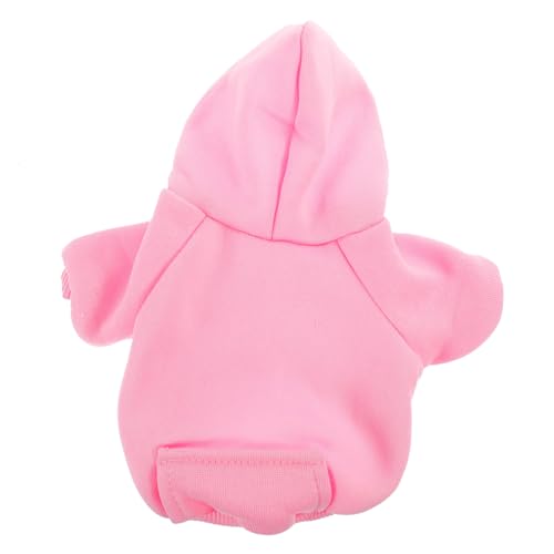 SUPVOX Hundeh Hoodie mit Kapuze und Tasche Weicher Baumwollpullover für Kleine Hunde Cosplay Haustierkleidung Warmes Winteroutfit für Welpen und Katzen Praktische Tasche für Snacks von Supvox