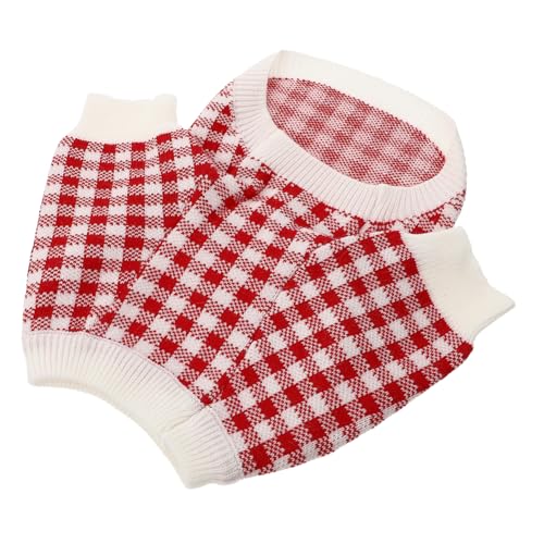 SUPVOX Hundepullover Warmhaltend Roter Strickpullover Winterkleidung für Kleine Mittelgroße Hunde Bequem Hautfreundlich Waschbar Für Spaziergang Jogging Outdoor Aktivitäten von Supvox