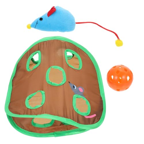 SUPVOX Interaktives Katzenspielzeug Tunnel mit Glockenball Beschäftigungsspiel für Katzen Fördert Bewegung und Spielspaß Robustes Design für Gesunde und Aktive Katzen SUPVOX Interaktives Katzenspielzeug Tunnel mit Glockenball Beschäftigungsspiel für Katzen Fördert Bewegung und Spielspaß Robustes Design für Gesunde und Aktive Katzen von Supvox