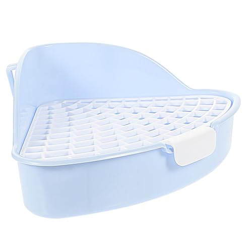 SUPVOX Kaninchen Ecktoilette aus Hochwertigem PP mit Abnehmbarem rutschfest und Pflegeleicht Geeignet für Meerschweinchen Chinchilla Frettchen und Kleine Kleintiere Platzsparend für von Supvox